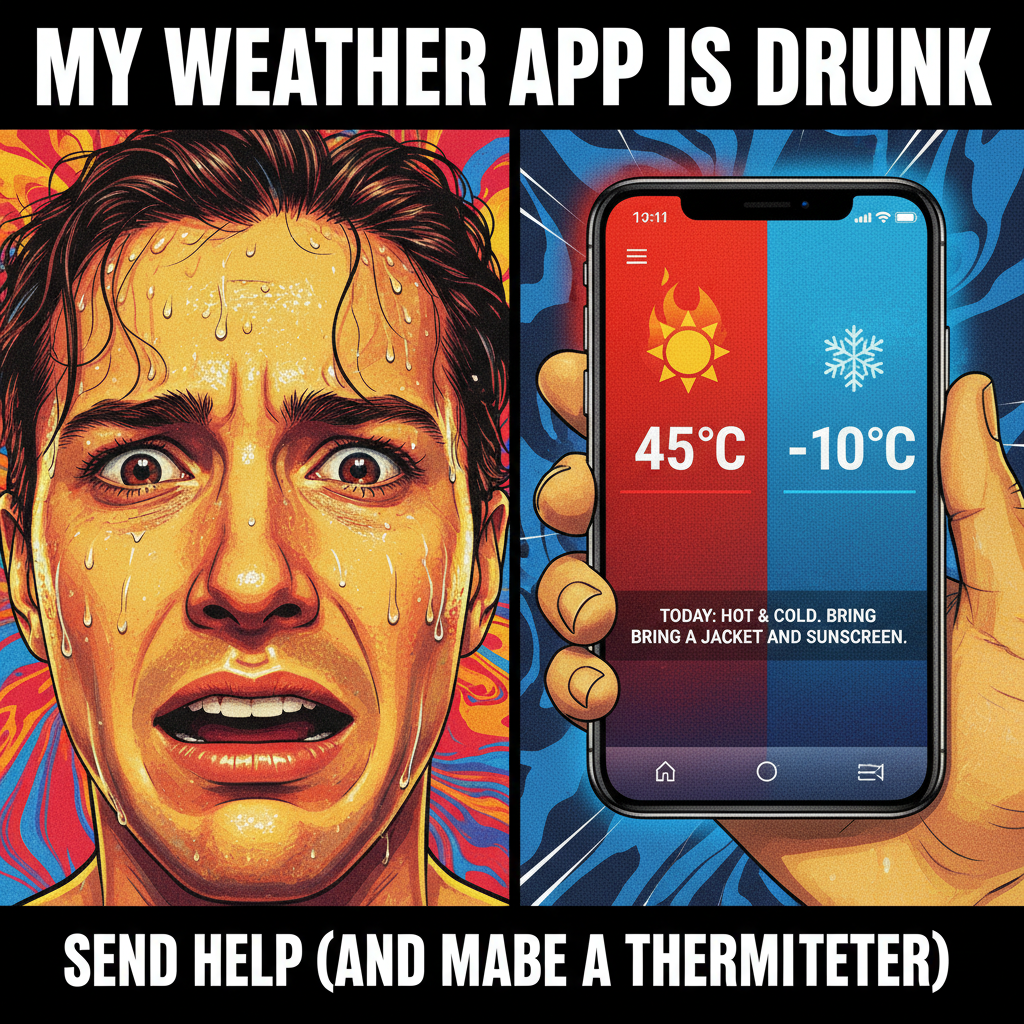 It's 70 degrees and sunny. My weather app says 'feels like 95'. What is 'feels like' even doing?