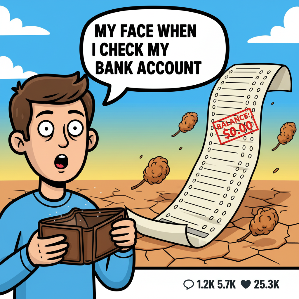 Just paid bills. My bank account is now an empty void. Adulting is a scam.