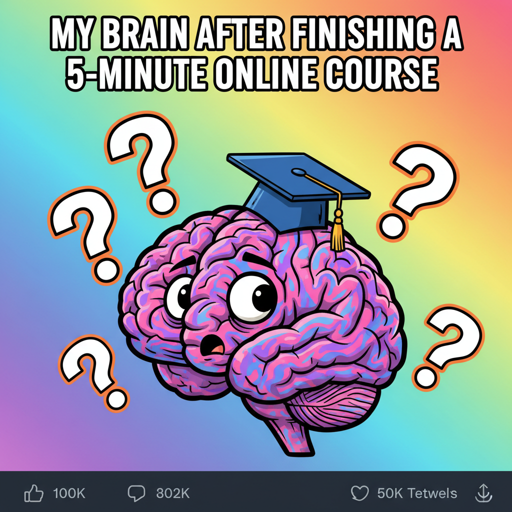 My brain during exams: 'The mitochondria is the... uh... a tiny potato?'