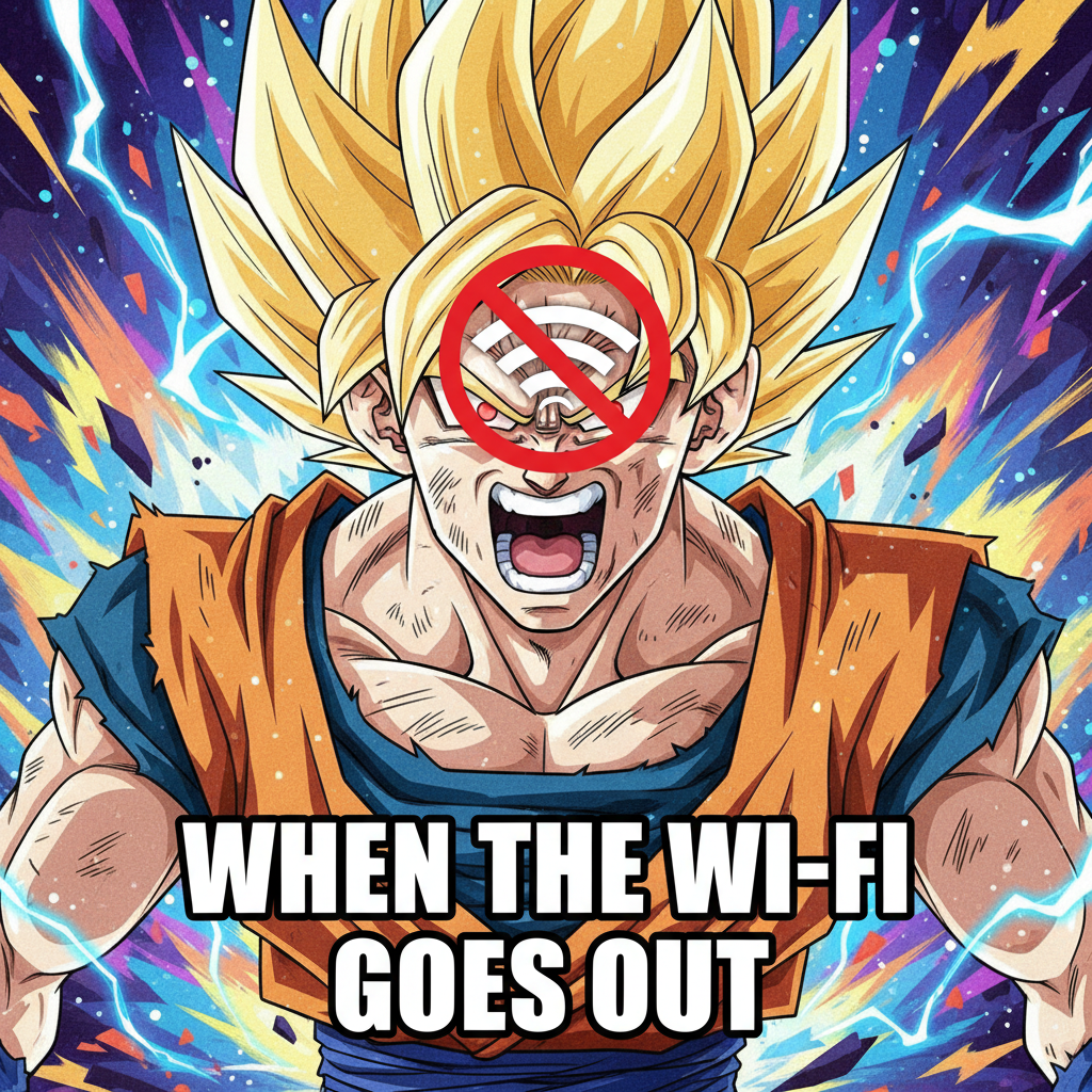 When the wifi goes out during your anime marathon. My villain origin story.