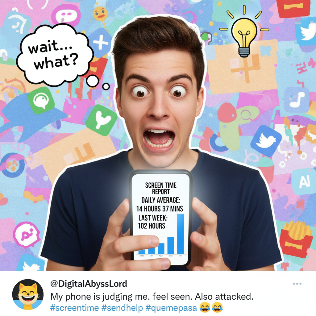 My screen time report is basically a memoir of my life. A very unproductive memoir.