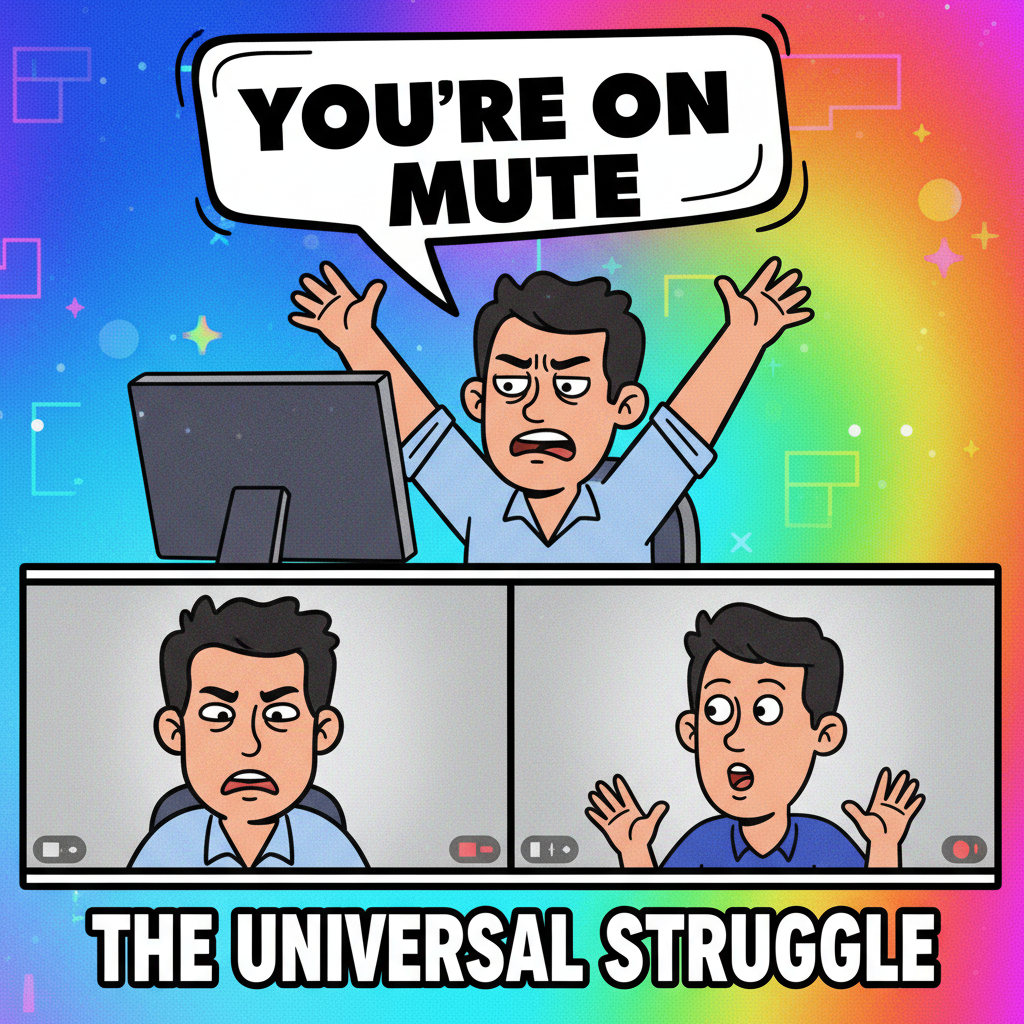 My brain during a Zoom meeting: 'You're on mute.'
