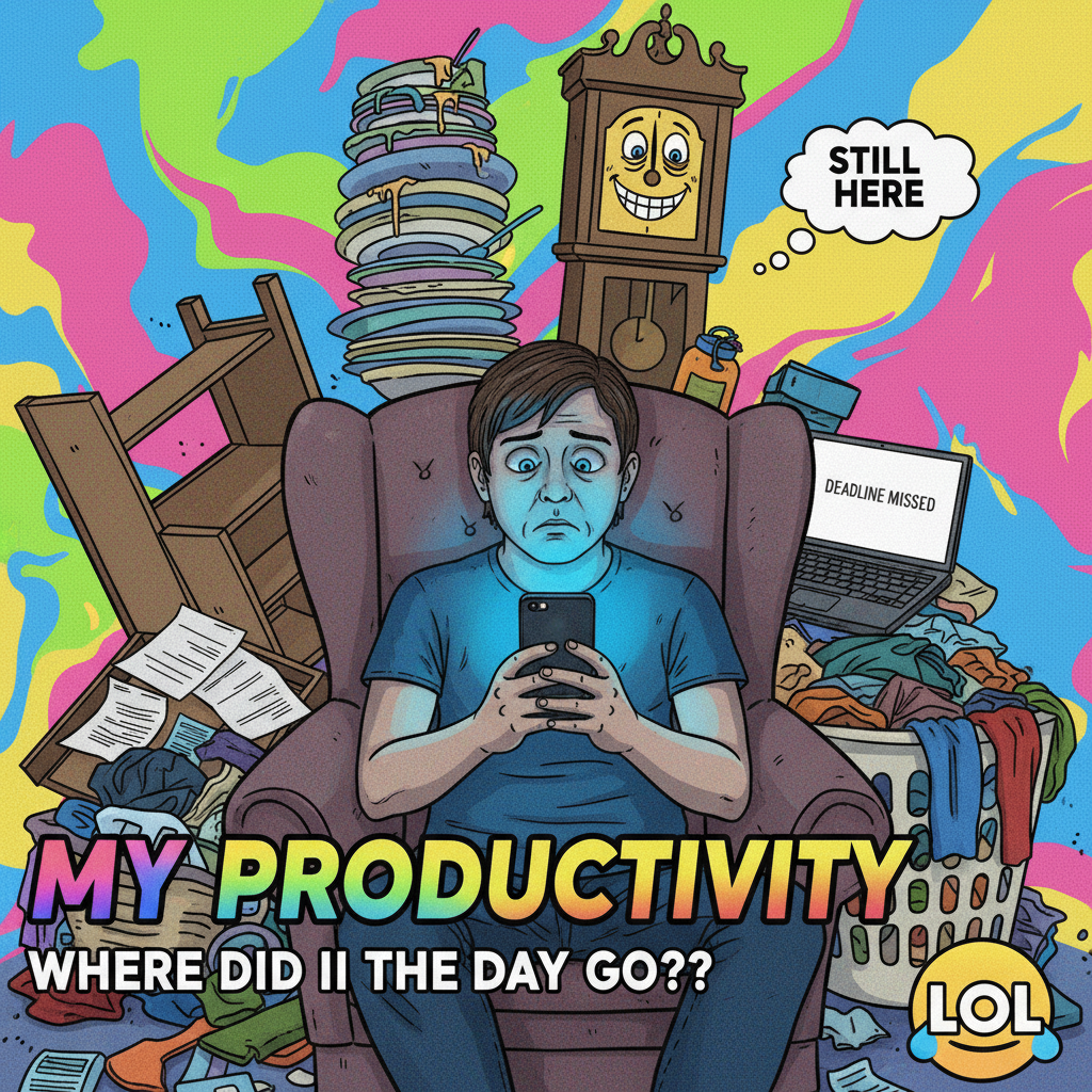 Me: 'I'll just check Twitter for 5 mins.' *2 hours later* 'Wait, what was I doing?'