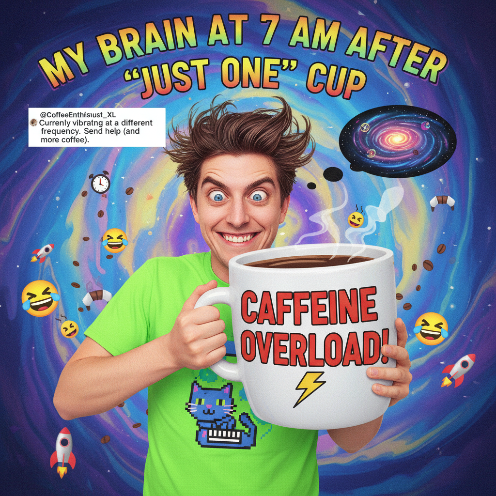 My blood type is coffee. My personality type is also coffee.