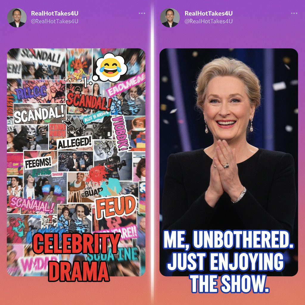 Me watching literally any celebrity drama unfold: *insert iconic Meryl Streep clapping gif*