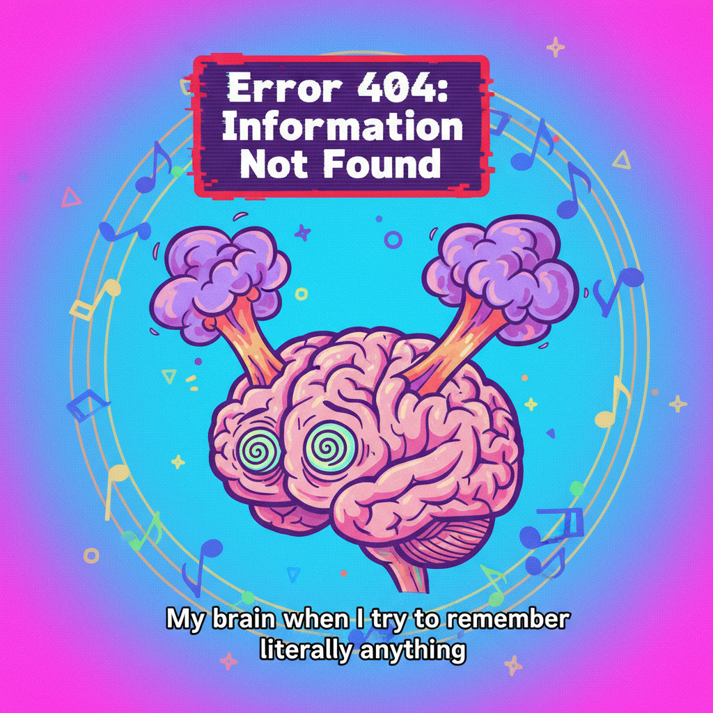My brain during exam season: *elevator music* *error 404: information not found*