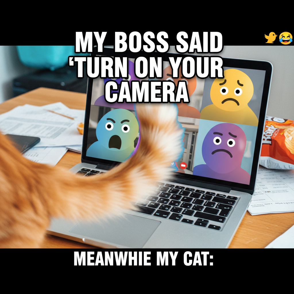 My cat just walked across my keyboard during a client Zoom. Pretty sure I'm fired.