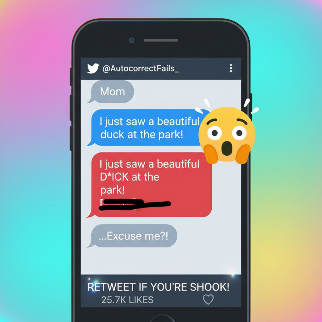 Autocorrect changing 'duck' to 'f***' in a text to my boss. My career: 📉