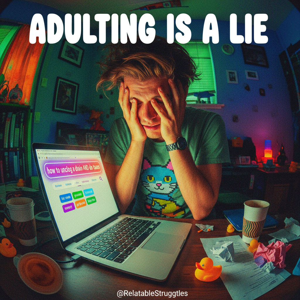 Adulting is just Googling 'how to do basic life things' every other day.
