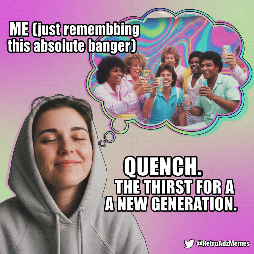 Hearing that one song from a childhood commercial hits different now. Instant core memory unlocked.