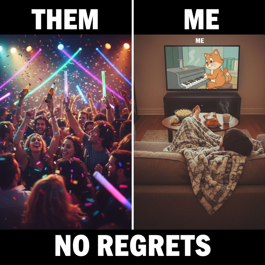 Friday night plans: wild party. Friday night reality: wild party... with my couch and Netflix.