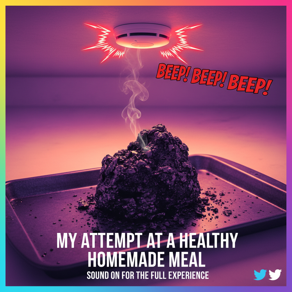 Attempted to bake a cake. Now my smoke detector is singing opera.