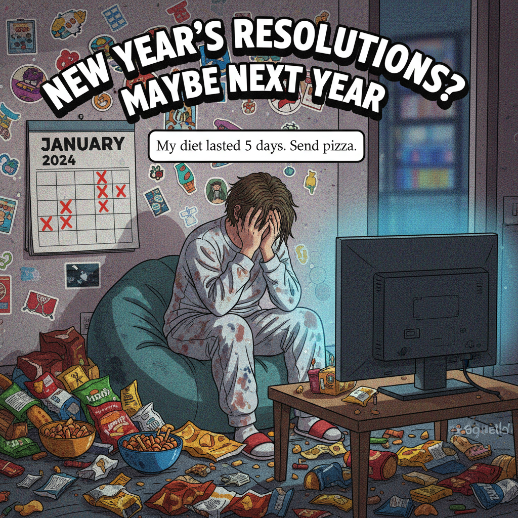 My New Year's resolution lasted 3 days. Send snacks, I'm back on the couch.
