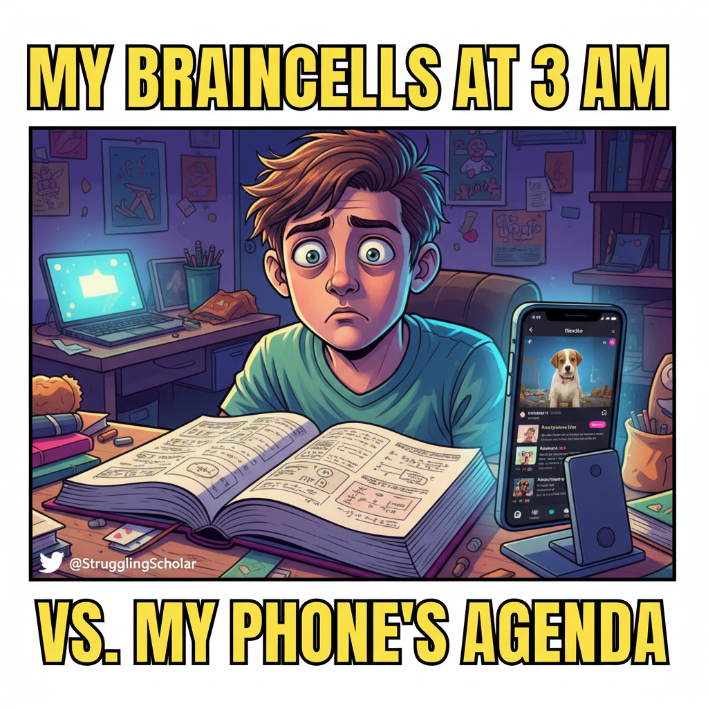 Me trying to remember anything for exams after 3 hours of TikTok. #StudentLife