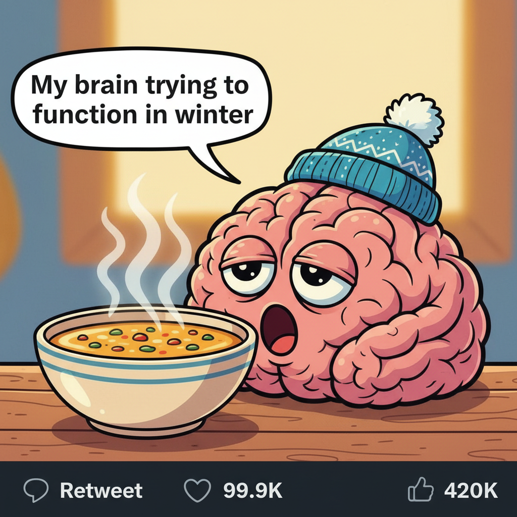 My brain cells during winter: *hibernating*. My motivation: *gone*. My desire for soup: *infinite*.