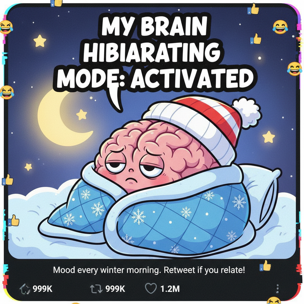 My brain cells during winter: 'Hibernate, we must.' #SeasonalAffectiveDisorder