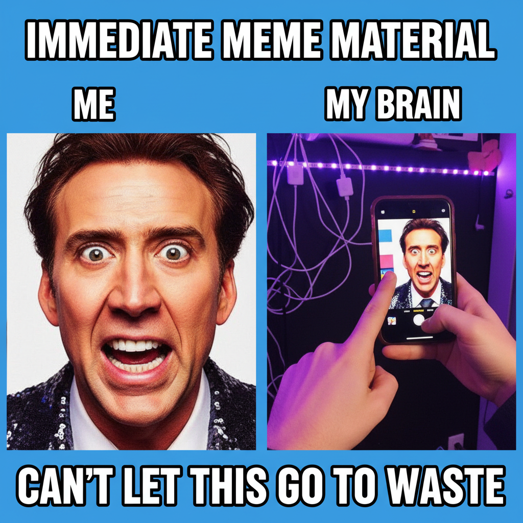 Me watching literally anything: *finds meme-worthy reaction shot*