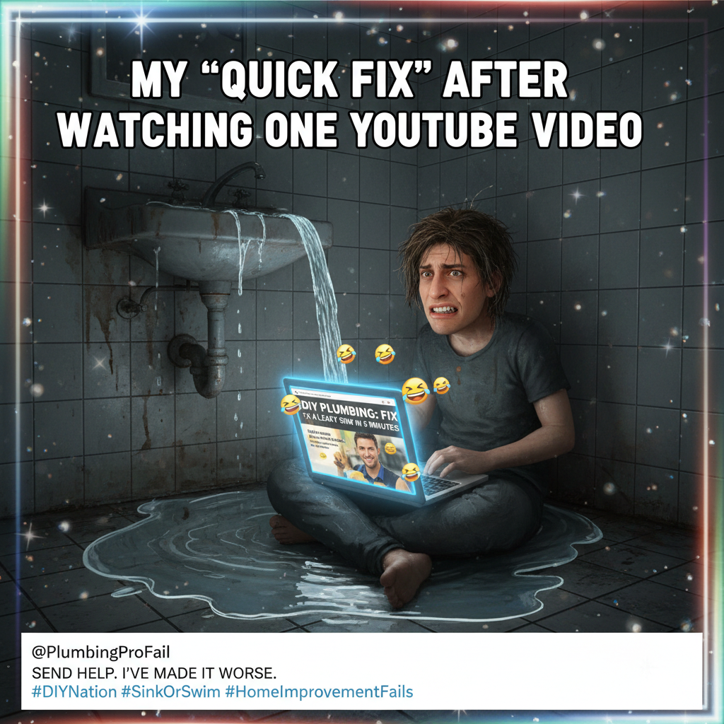 Adulting is just Googling 'how to fix a leaky faucet' at 3 AM.