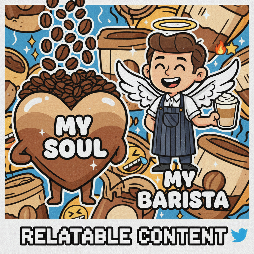 My blood type is coffee. My spirit animal is a barista.