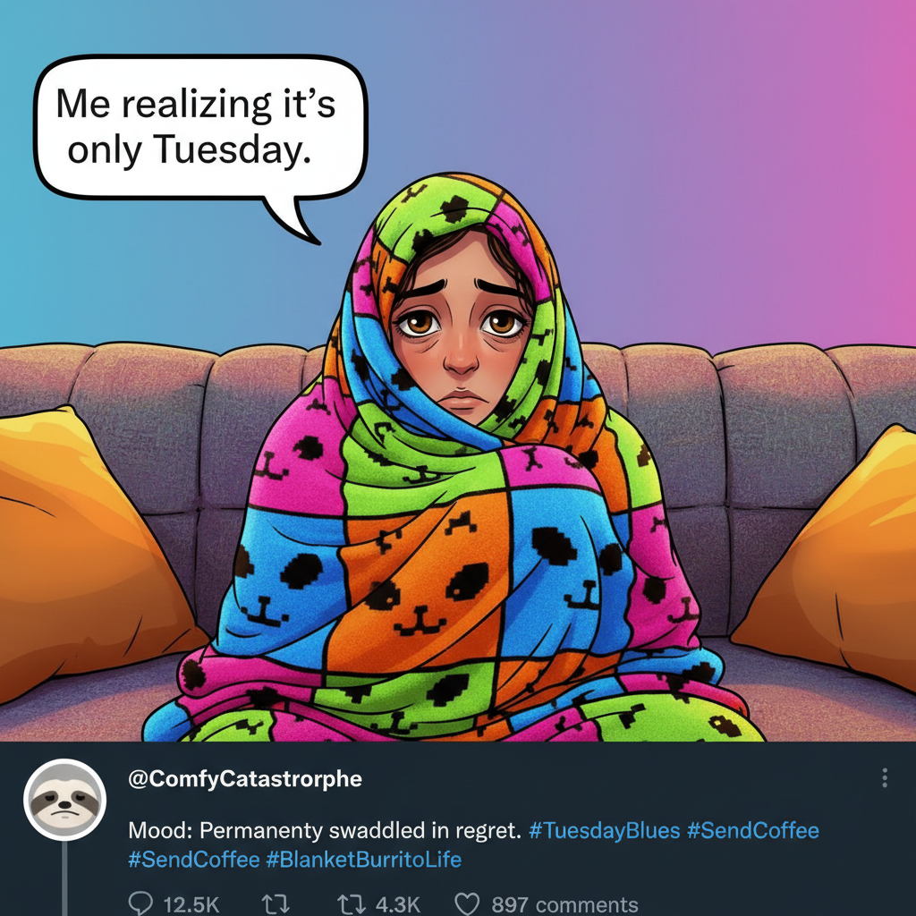 Seasonal depression hitting different this year. My blanket is now my emotional support animal.