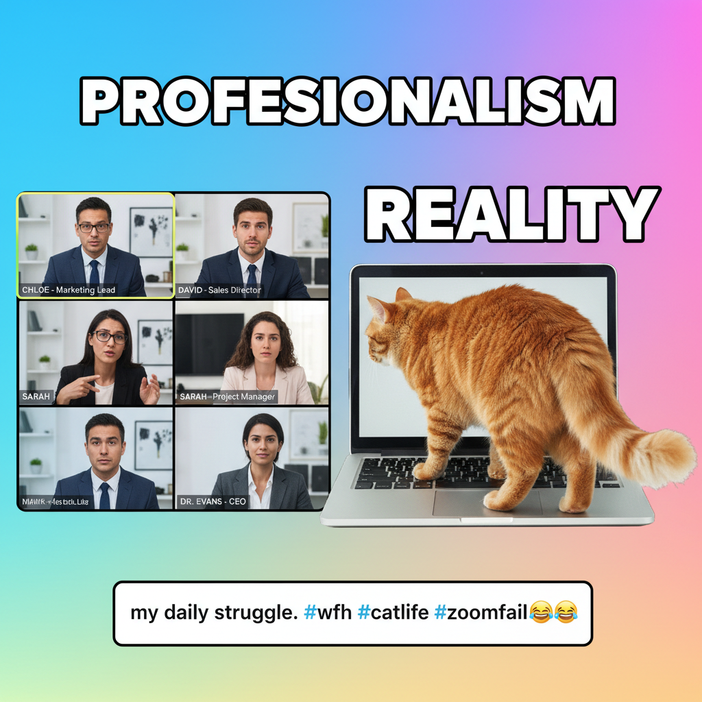 Someone's cat just walked across their keyboard during a client meeting. Hire that cat.