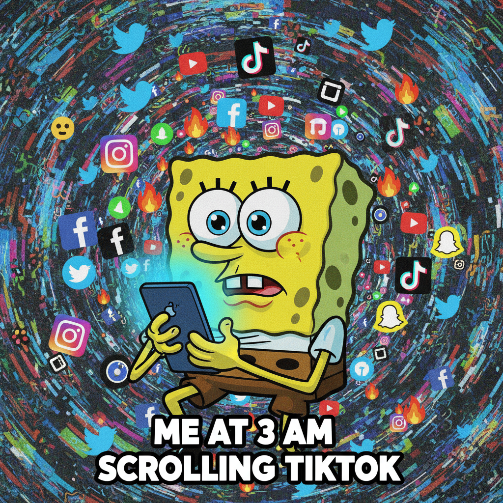 Me: 'I'll just check Twitter for 5 mins.' *3 hours later* My brain: 'What even is time?'