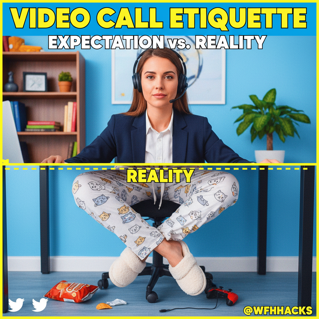 My coworker just asked if I'm 'wearing pants.' It's WFH, Brenda. Anything is possible.