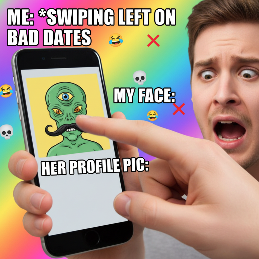 Matched with my ex's cousin. Swiped left so fast I almost broke my thumb. 💀 #DatingApps