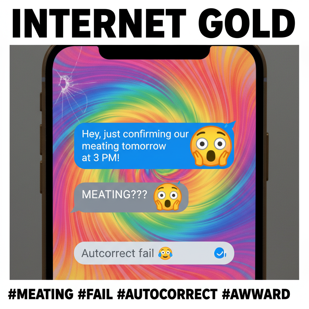 My phone autocorrected 'meeting' to 'meating'. Boss thinks I'm a cannibal. Send help.