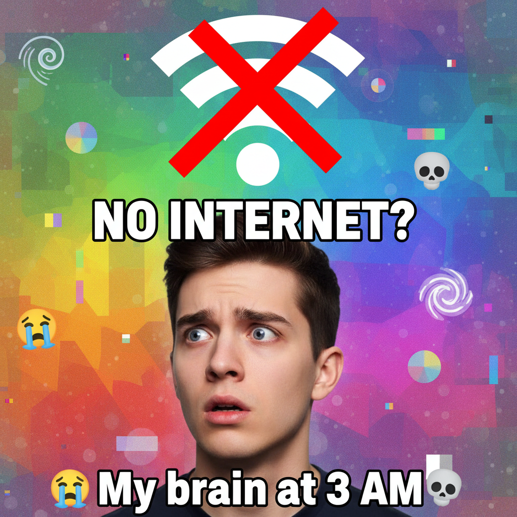 The WiFi went down for 5 minutes. I almost remembered what my family looks like.