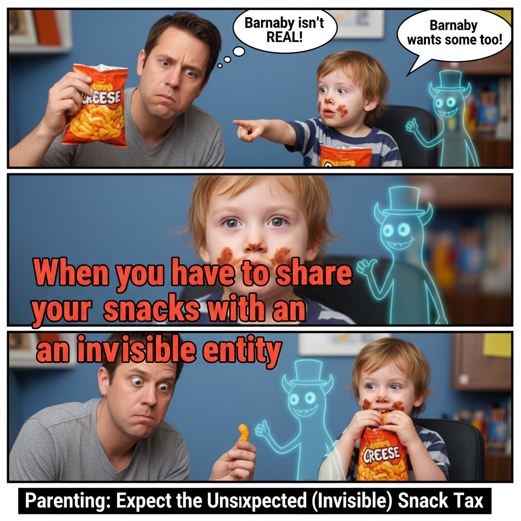 My toddler just asked if their imaginary friend could have a snack. Send help and snacks.