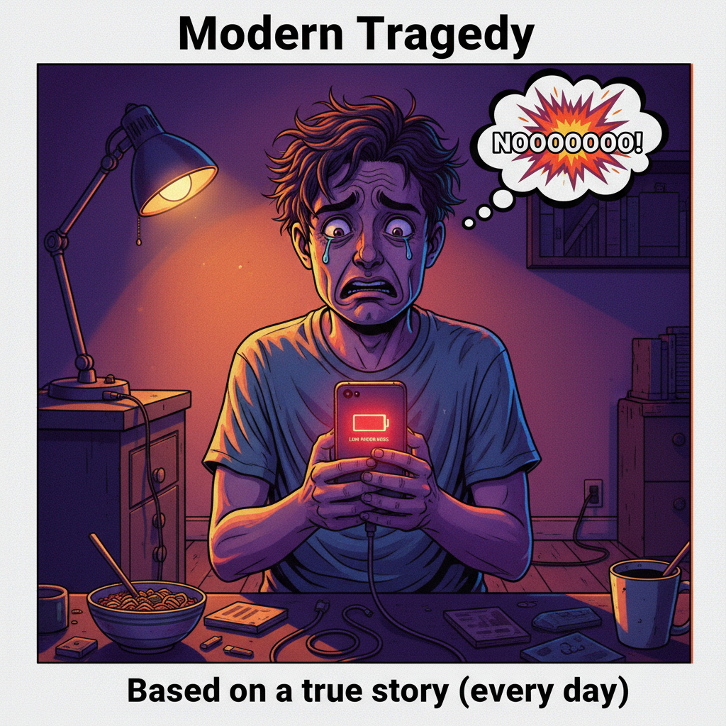 My phone battery is at 10% and so is my will to live. #DigitalDetoxFail