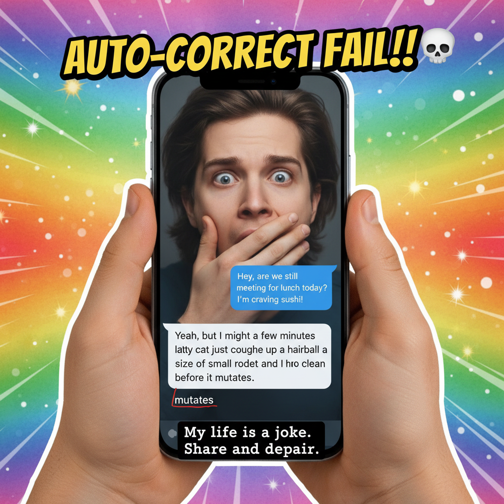 Autocorrect changed 'meeting' to 'meating' and now my boss thinks I'm a cannibal. Send help.