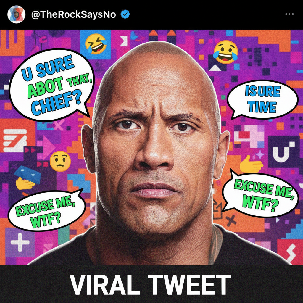 My face when my friend says 'let's just go with the flow' for dinner plans. #TheRockMeme