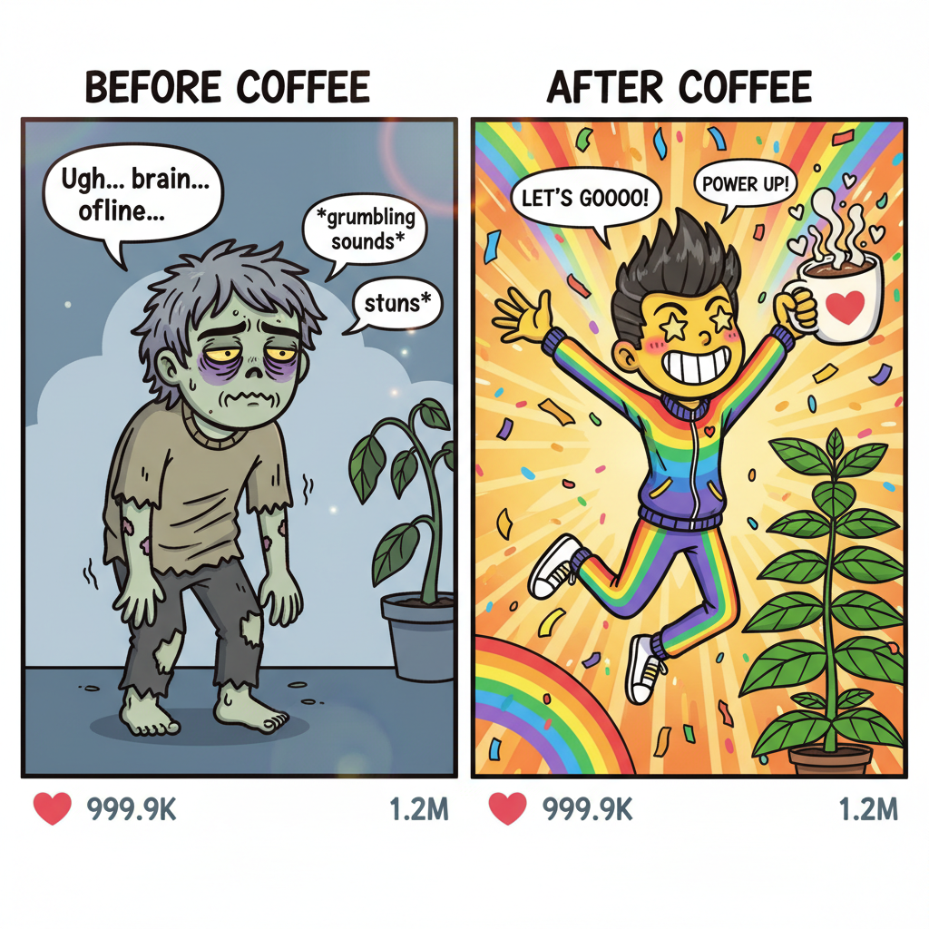 My blood type is coffee. My personality is 'haven't had my coffee yet.'