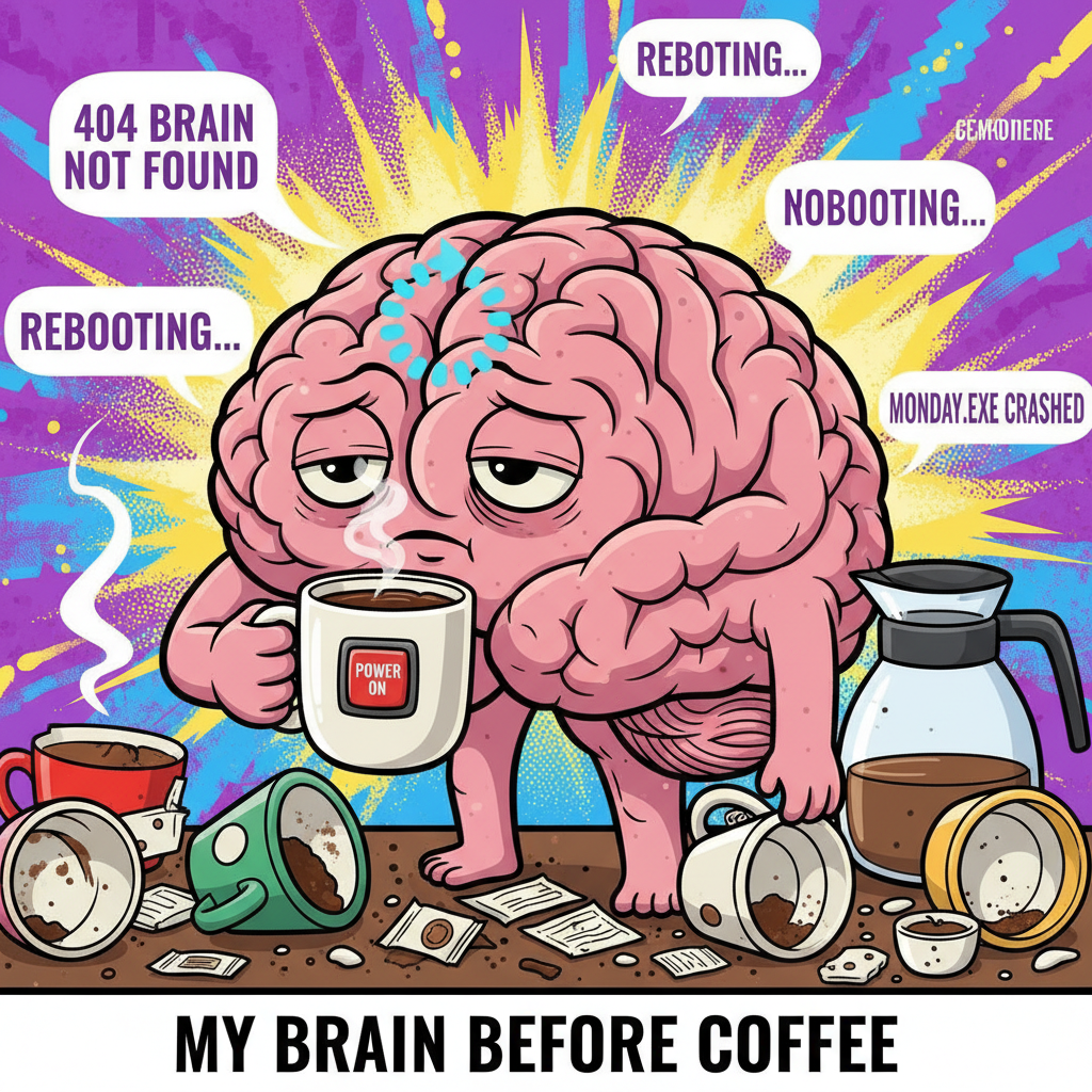 Monday morning: My brain is still buffering the weekend.