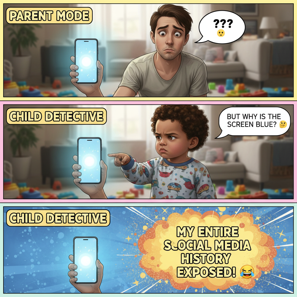 My kid just asked if my phone was my 'other baby.' Send help.