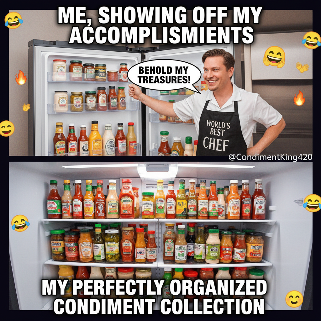 Adulting is just making sure the fridge has condiments.