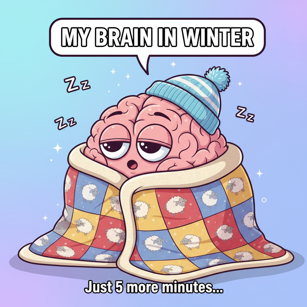 My brain cells hibernating from October to March. Send help (and sunshine).