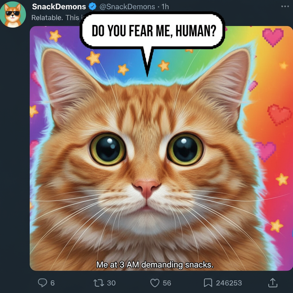 My cat just stared at me for 5 minutes straight. Is this love or a plot to end me?