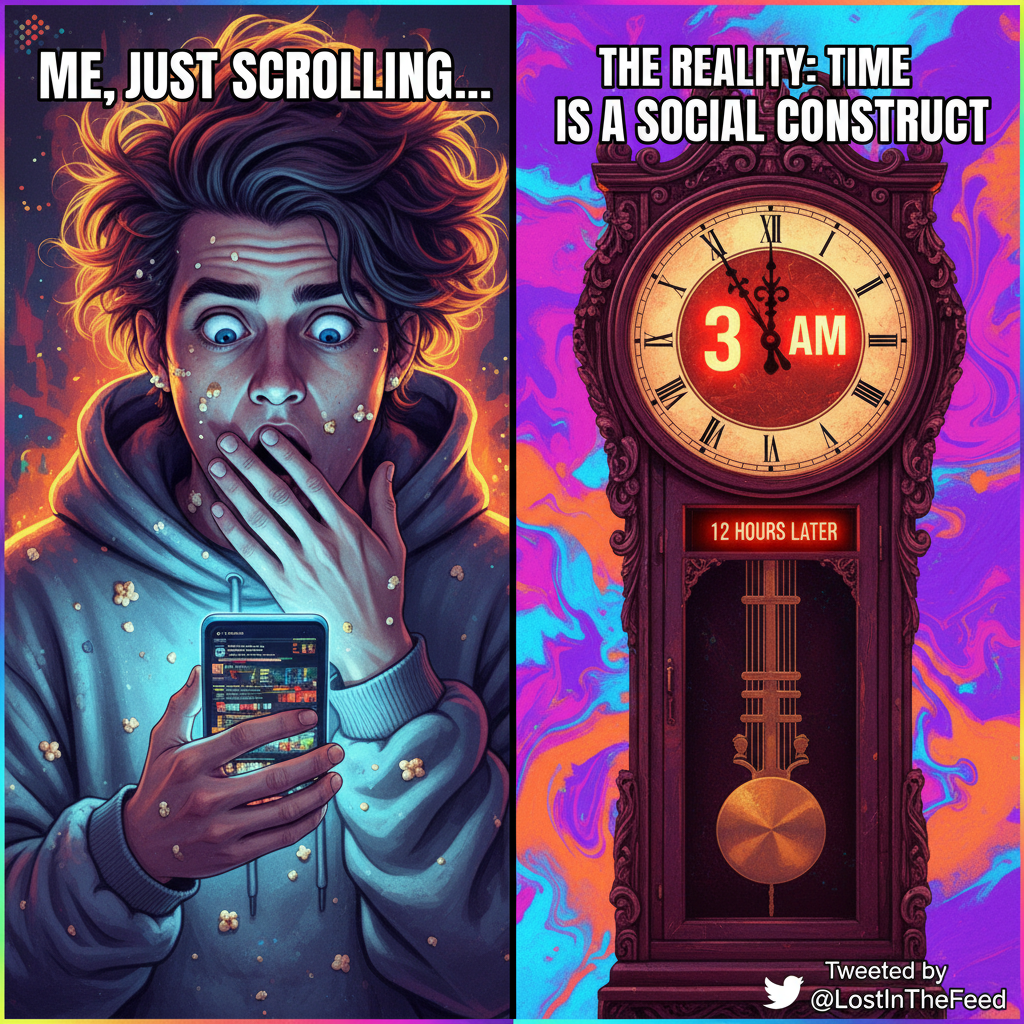 Me: 'Just 5 more minutes on TikTok.' *5 hours later* 'WHERE DID THE DAY GO?!'