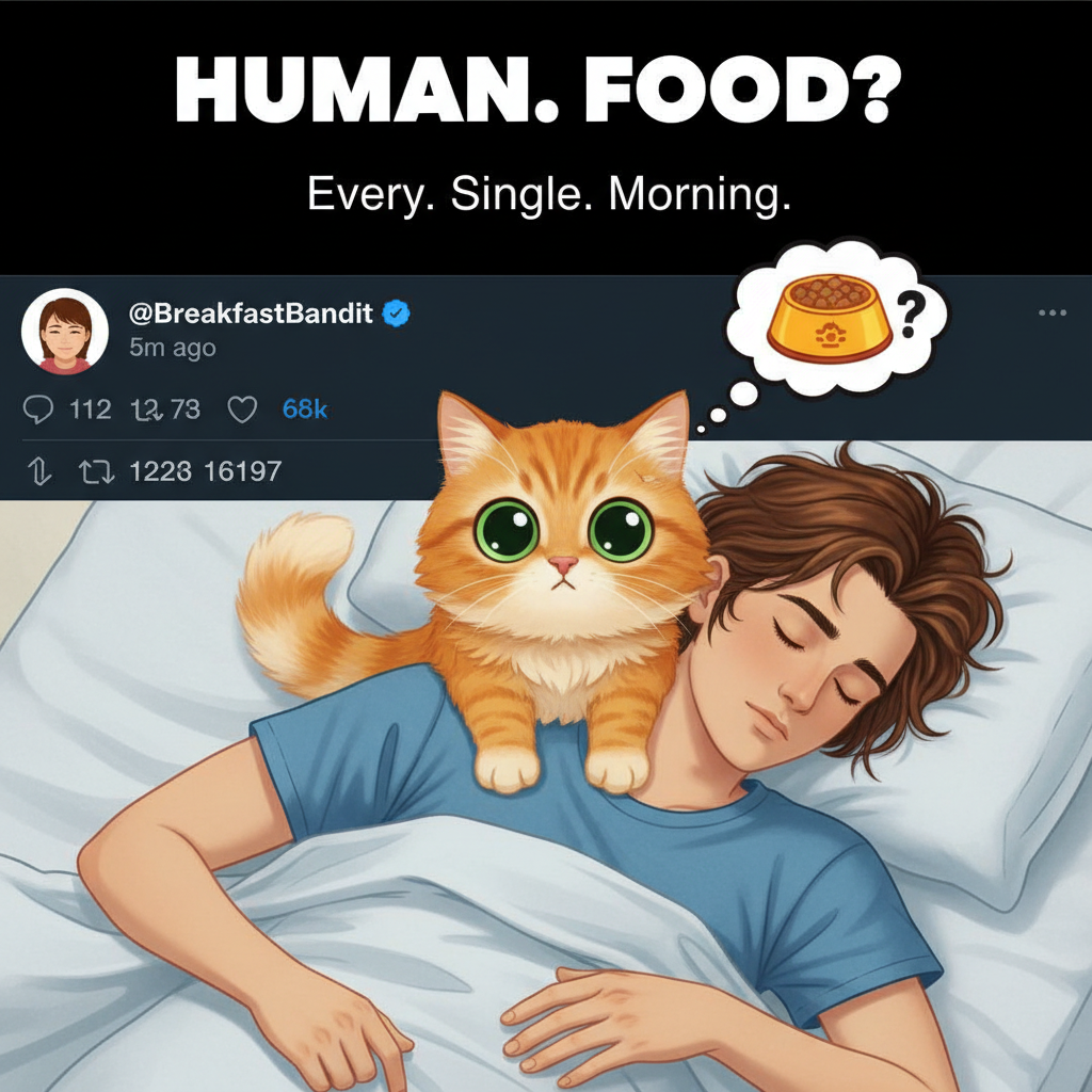 My pet is a furry alarm clock who thinks 4 AM is prime cuddle time. Can't even be mad.