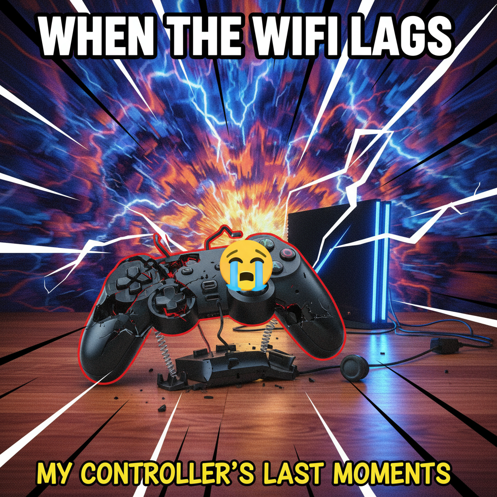 My controller just did a 360 no-scope... into the wall. My rage is unmatched.