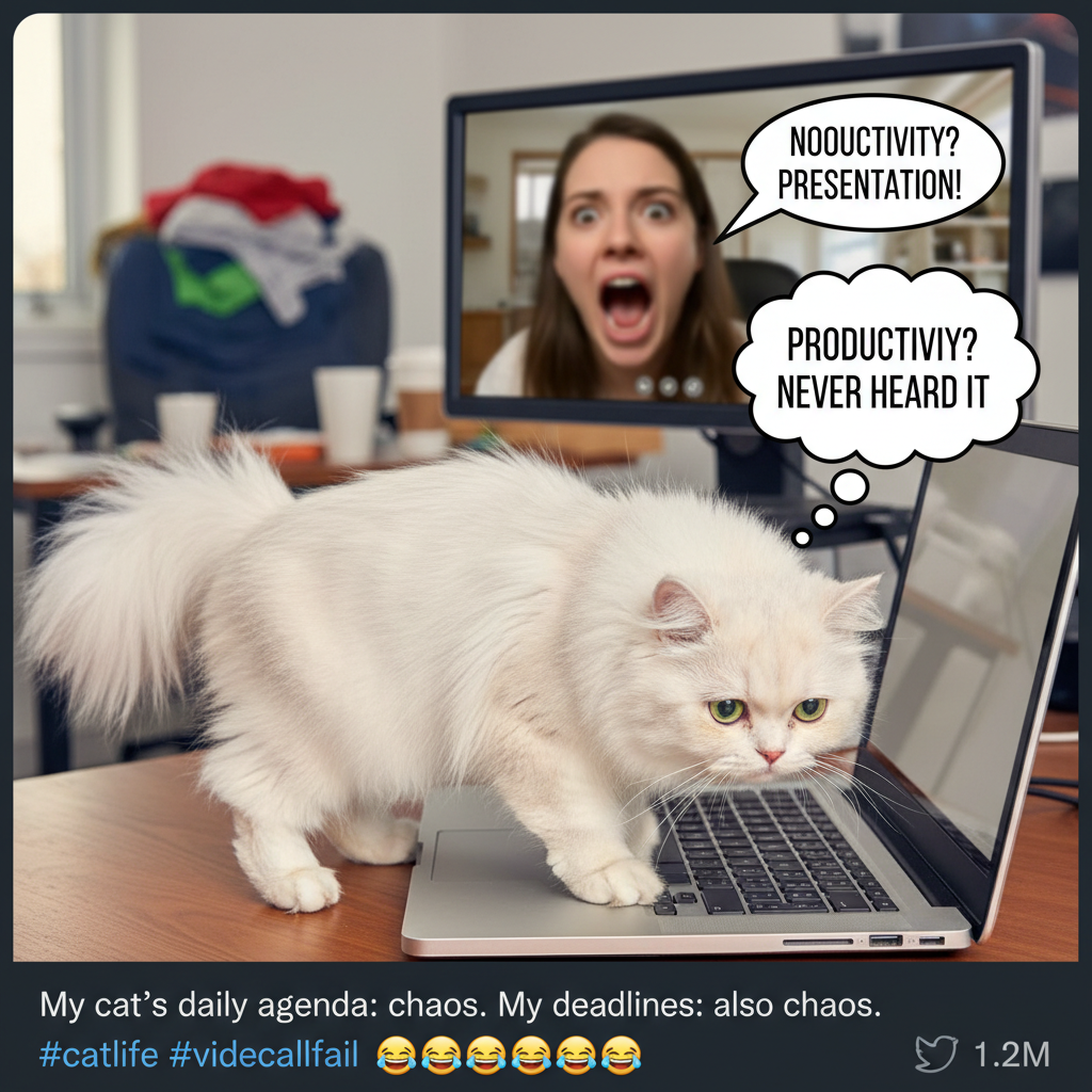 My cat just walked across my keyboard during a client presentation. I'm fired, aren't I?