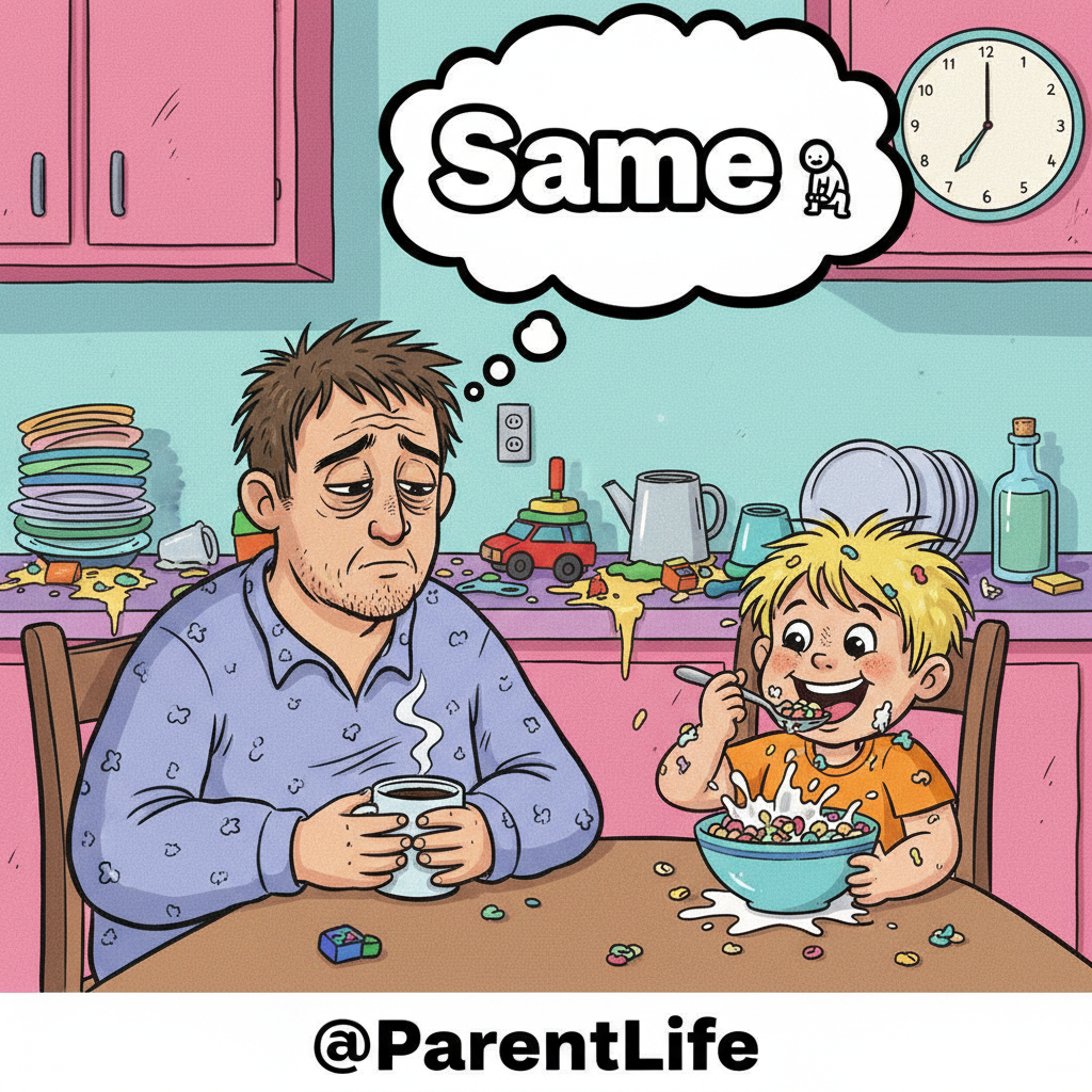 My kid just asked if 'adulting' means eating cereal for dinner. Yes, sweetie. Yes it does.