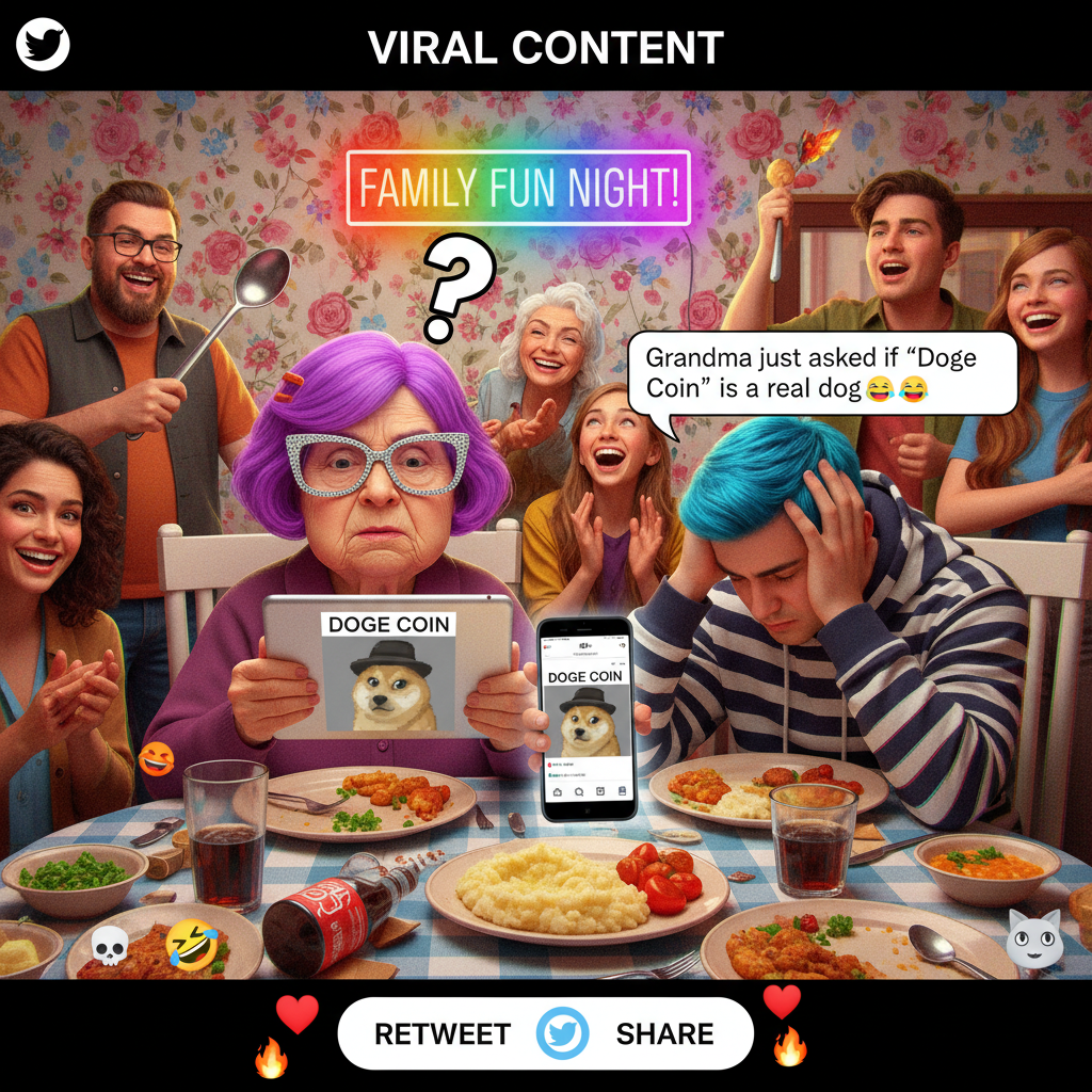 Grandma just asked if my 'internet friends' are coming to dinner. Send help.