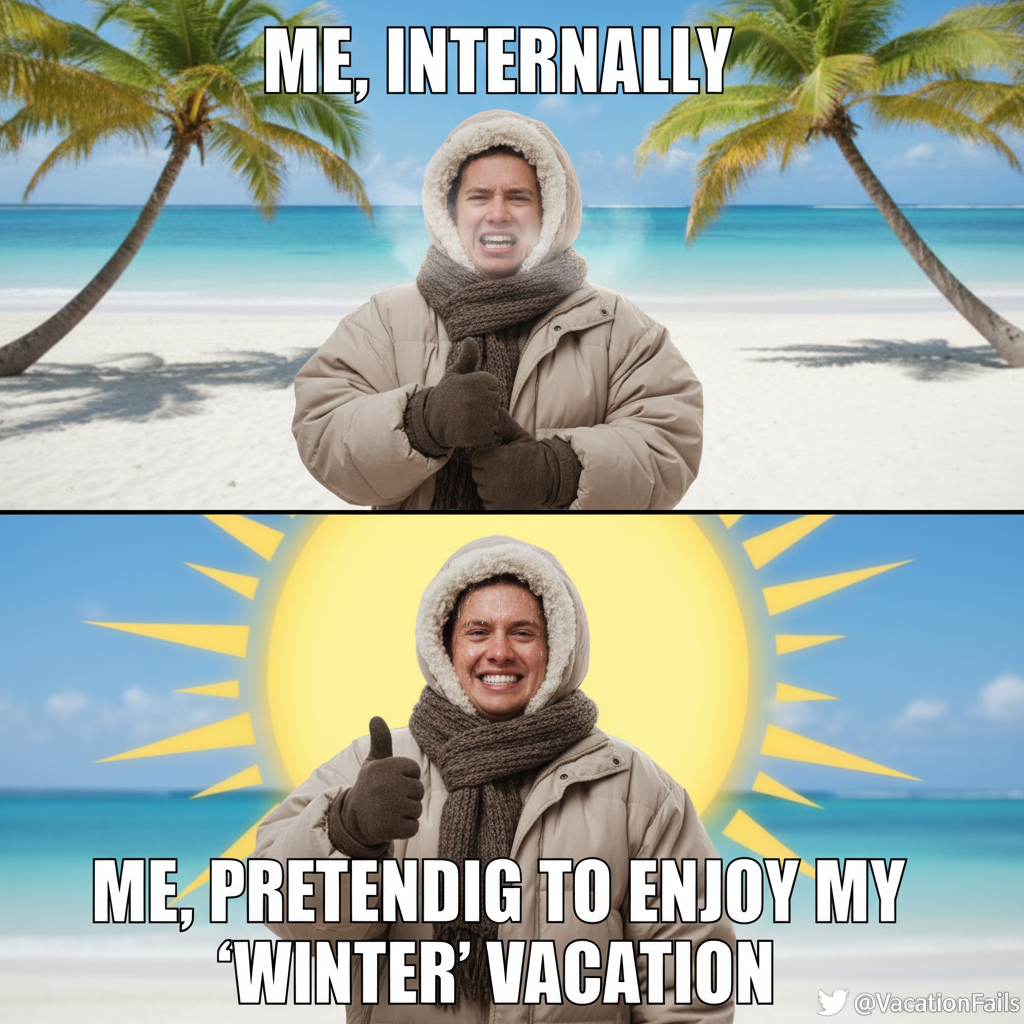 It's 70 degrees and sunny. Someone in Florida is complaining it's 'chilly'.