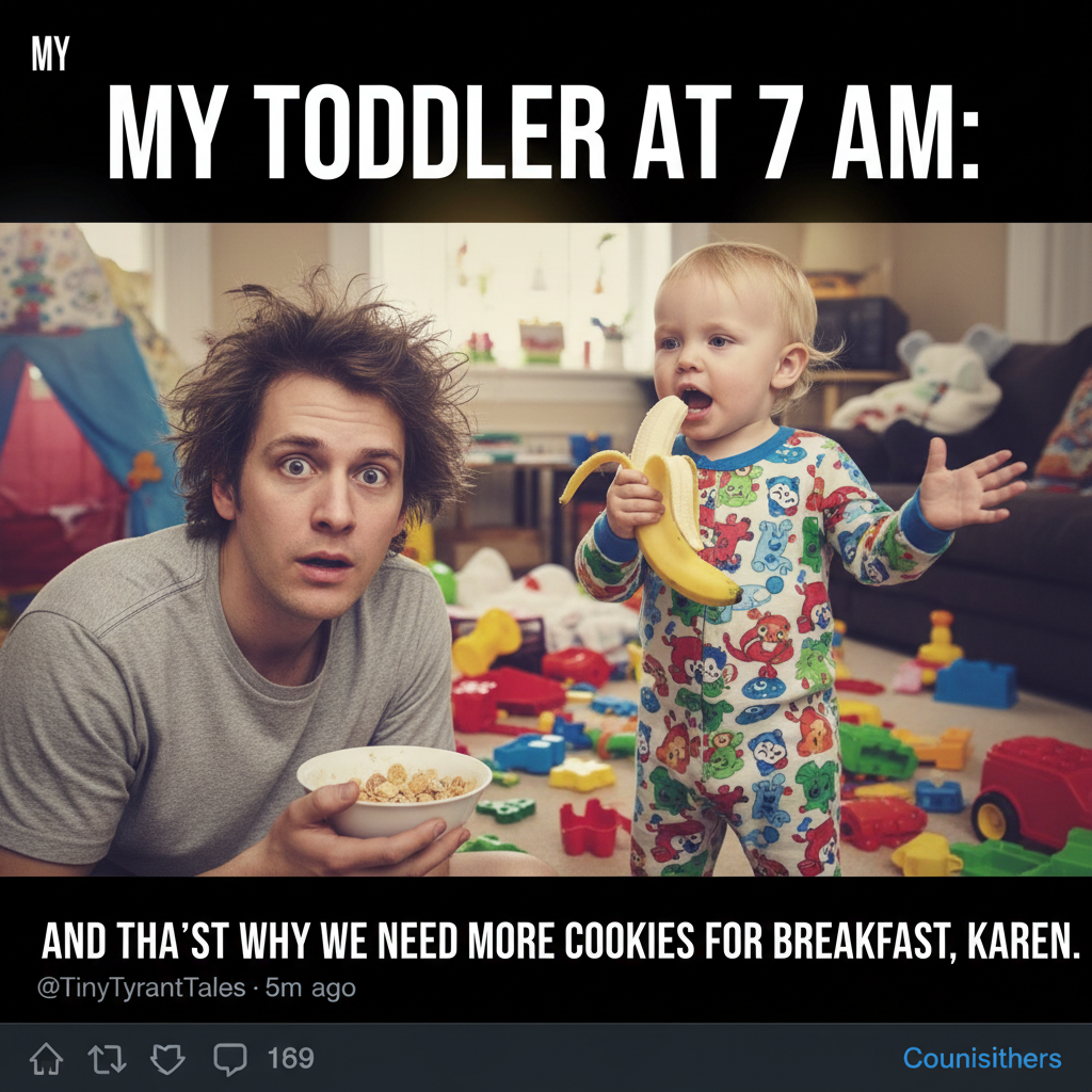 My toddler just explained quantum physics using a banana. I'm both proud and terrified.