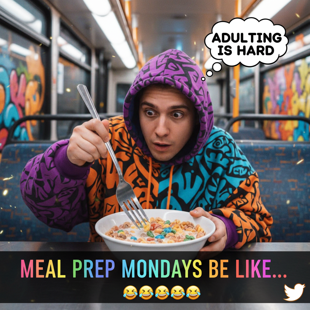 Just saw a guy eating cereal with a fork on the subway. My hero.