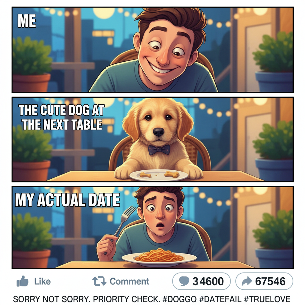 Matched with someone who only had pics of their dog. I'm pretty sure I'm dating the dog now.